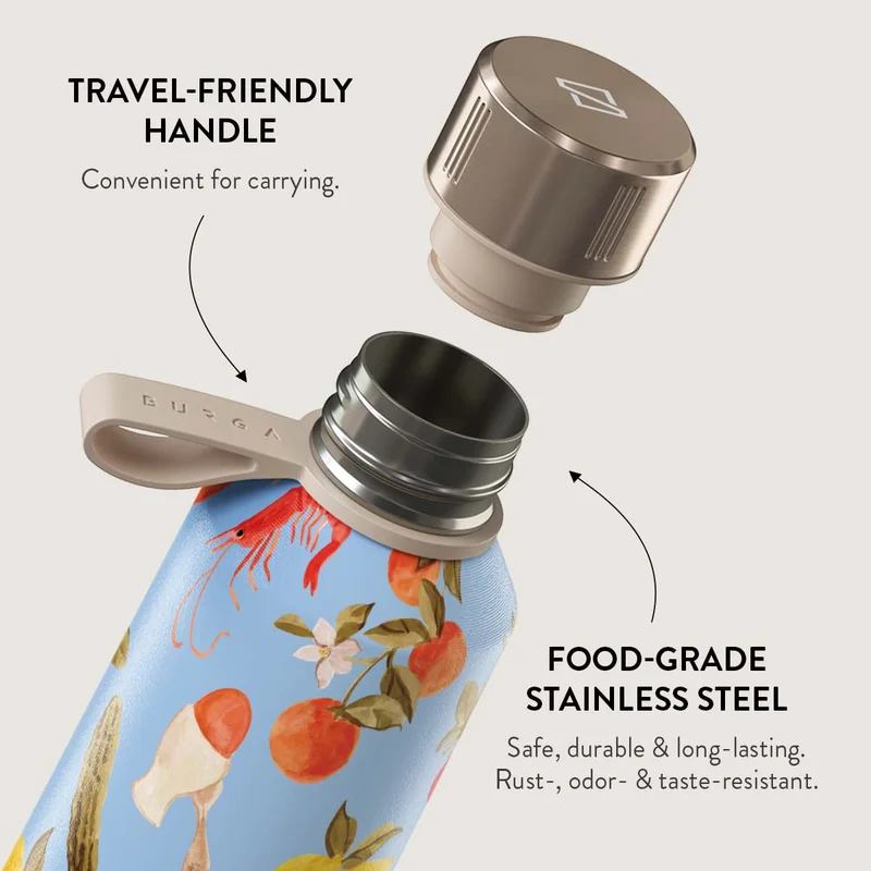 Burga  Burga Water Bottle. Keep Your Drinks At The Perfect Temperature And Your Style Impeccable, Whether At The Gym, Office, Or Outdoors (Al Fresco) (500 Ml)  | Best Price UAE